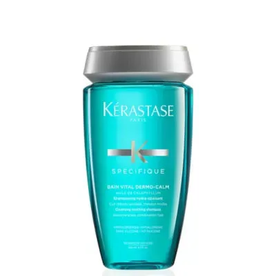 Krastase Specifique, Cleansing Shampoo, For Sensitive Scalps & Combination Hair, With Glycerine, Bain Vital Dermo-Calm, 250m