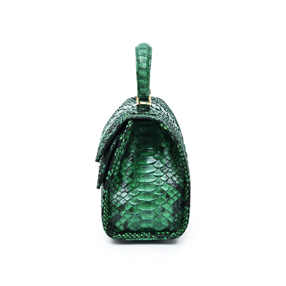 Kyra Rubby Small Handbag Emerald Green 17.5 X 8 X 16