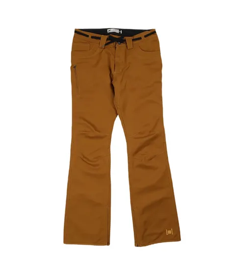 L1 PREMIUM GOODS Pantaloni da sci da uomo Heartbreaker, pantaloni da snowboard funzionali, vestibilità skinny 873690-006 marrone
