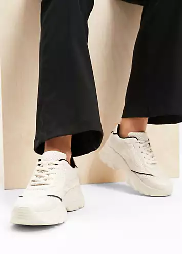 Lace-Up Chunky Trainers by bonprix | Look Again