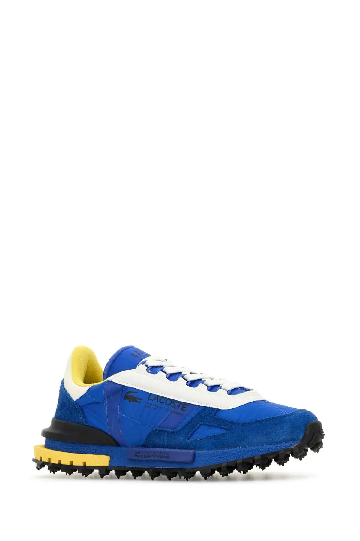 Lacoste Blue Fabric And Suede Elite Active Sneakers