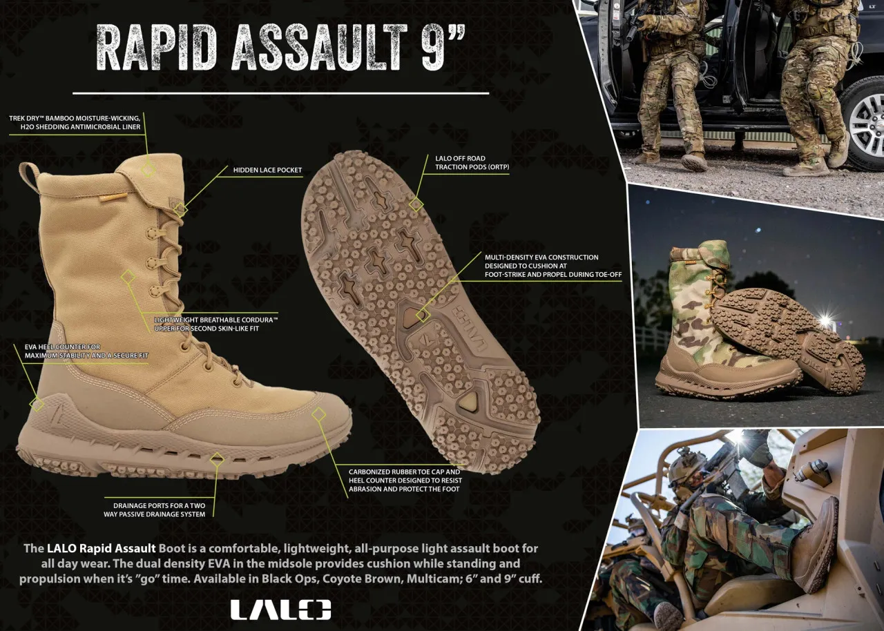 LALO Rapid Assault Boot 9" Multicam