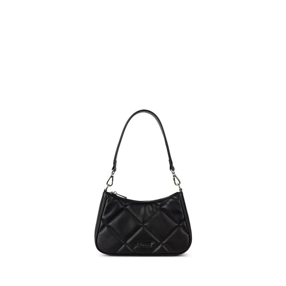 Lambert - The Andy - Black Quilted Vegan Leather 3-in-1 Handbag