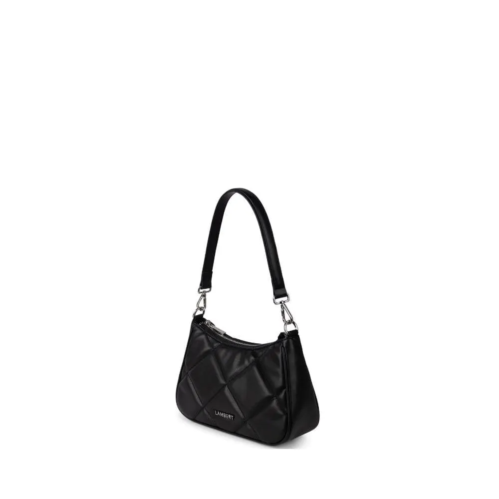 Lambert - The Andy - Black Quilted Vegan Leather 3-in-1 Handbag