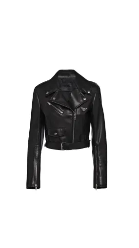 Leather Biker Jacket - Black