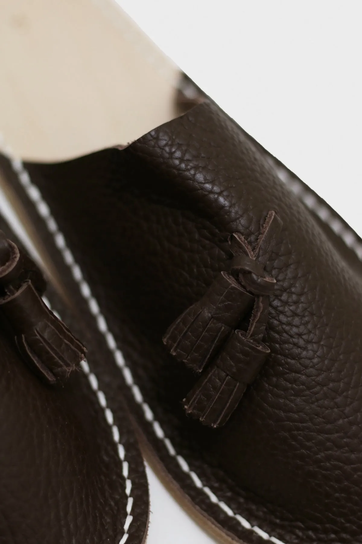 Leather Slipper - Dark Brown