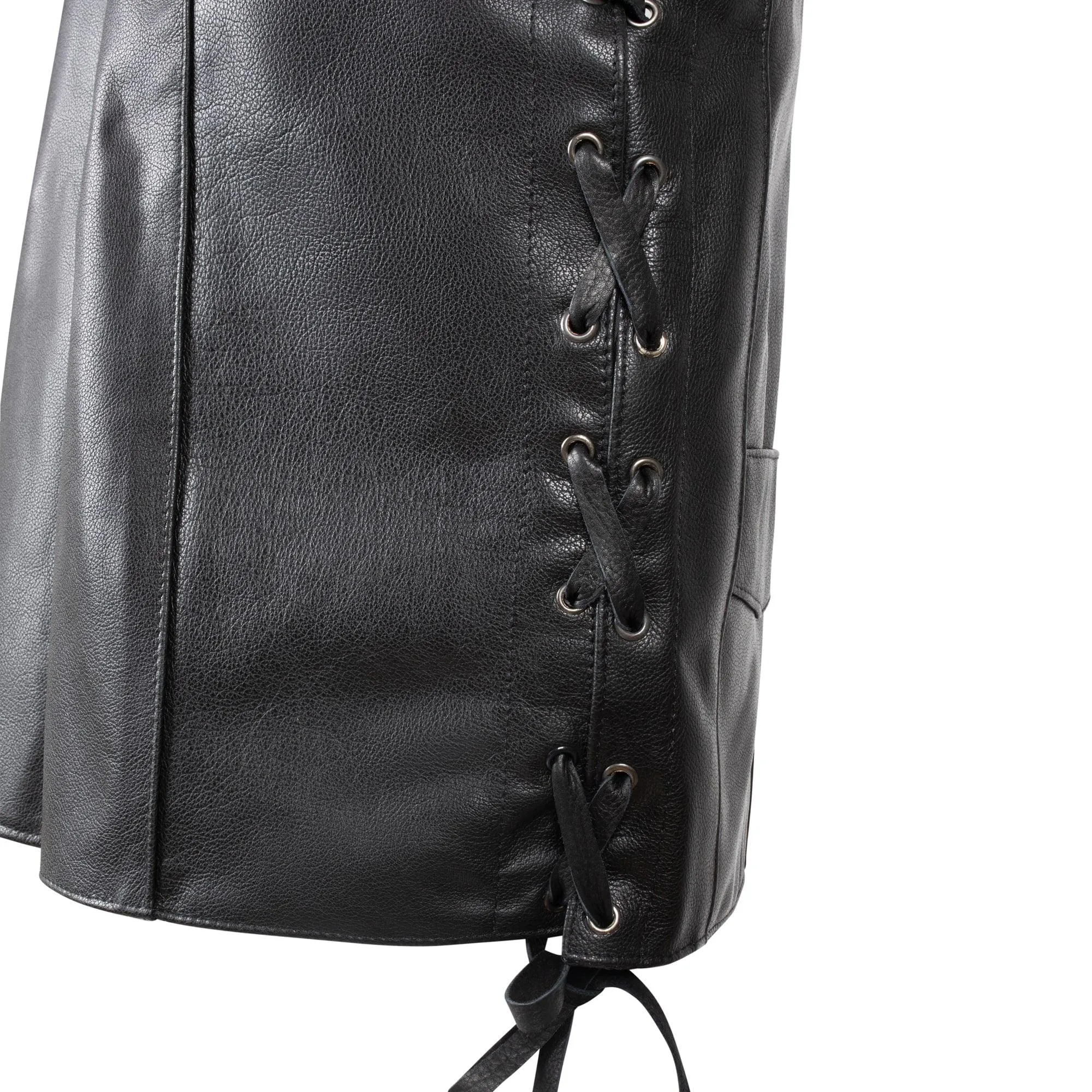 Legendary 'Dixon' Men's Leather Motorcycle Vest