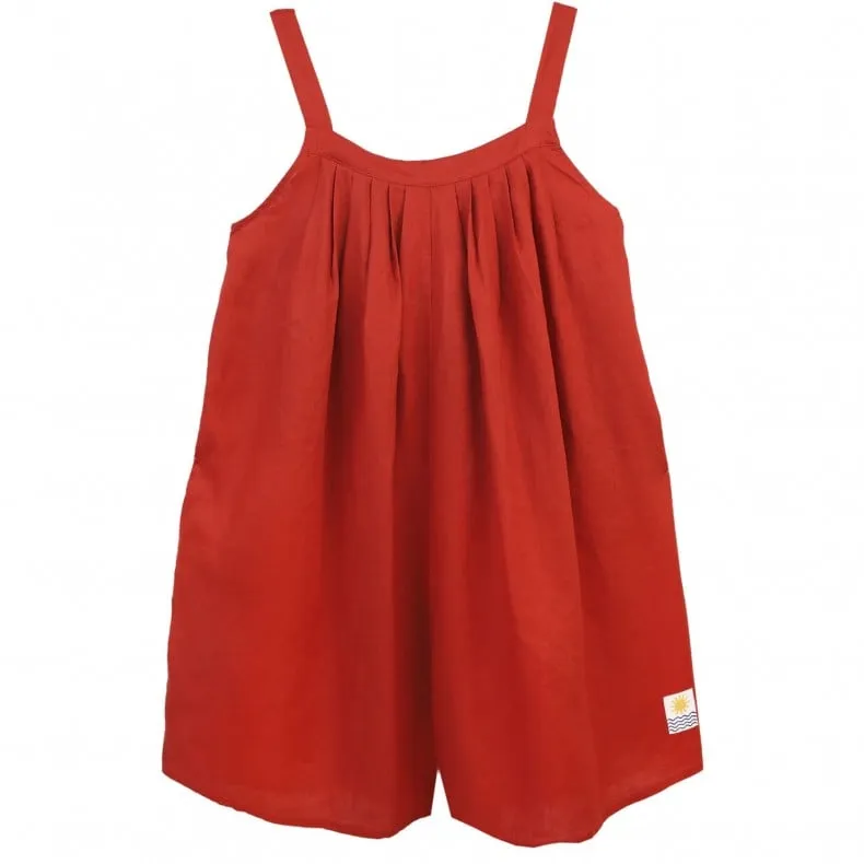 L.F.Markey Basic Linen Romper (Paprika)