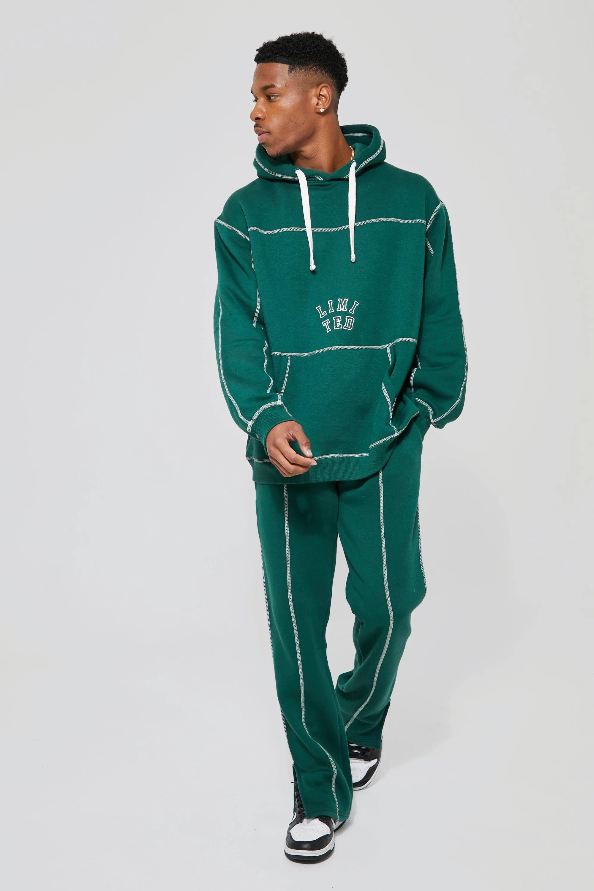 Limited Oversized Contrast Hooded Tracksuit