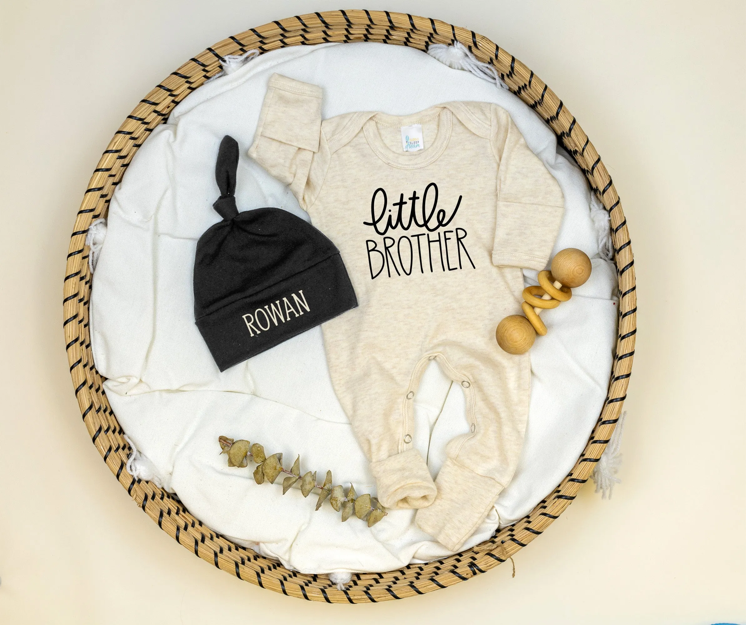 Little Brother Romper | Oatmeal