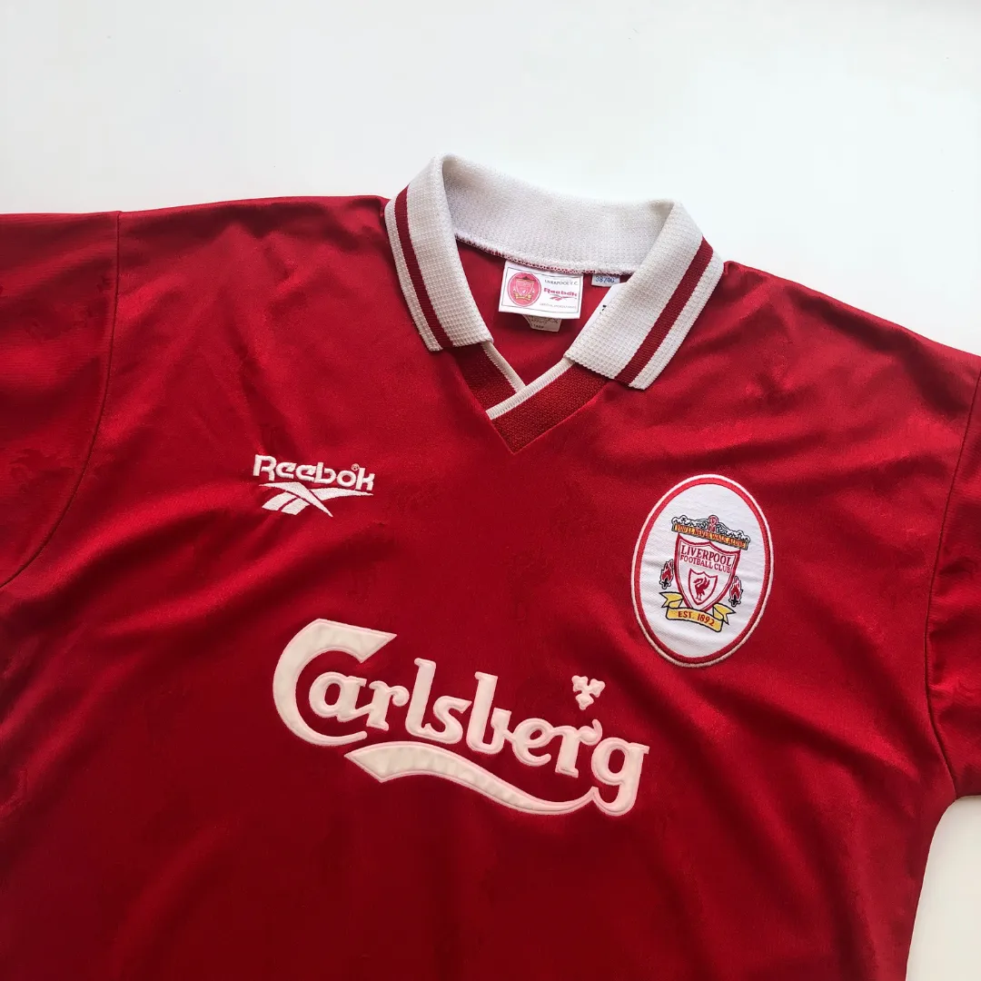 Liverpool Original Reebok 1996/1997 Home Vintage Football Shirt Medium/Large