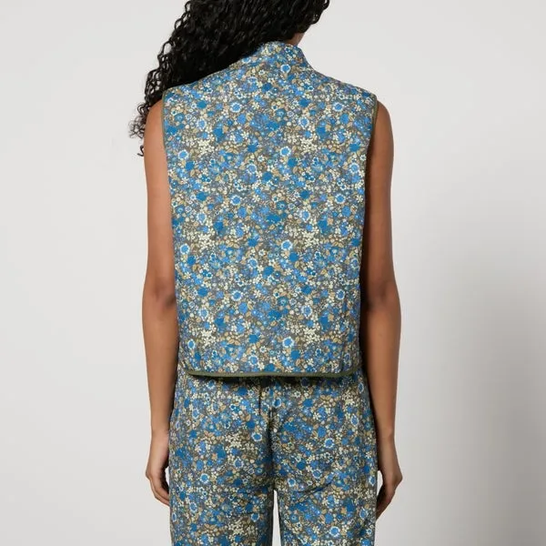 Lollys Laundry Cairo Floral-Print Quilted Cotton Vest