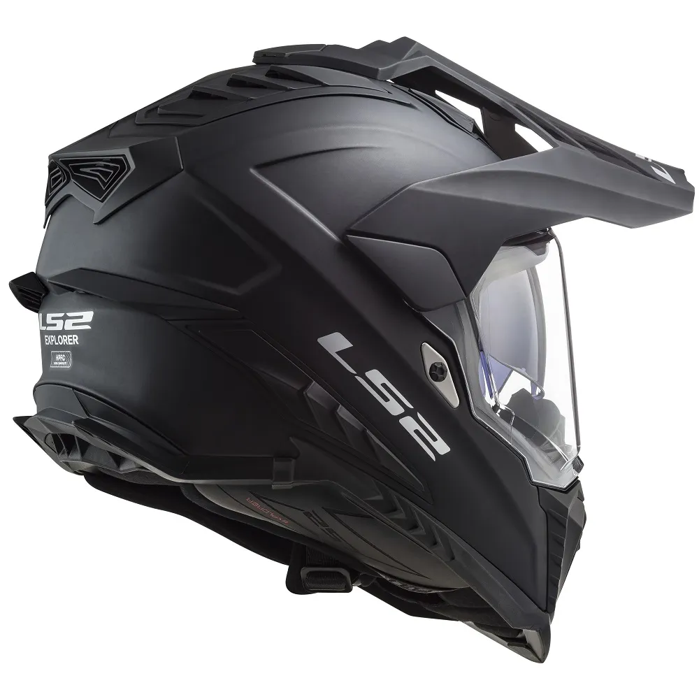 LS2 MX701 Explorer Plain Helmet - Matt Black