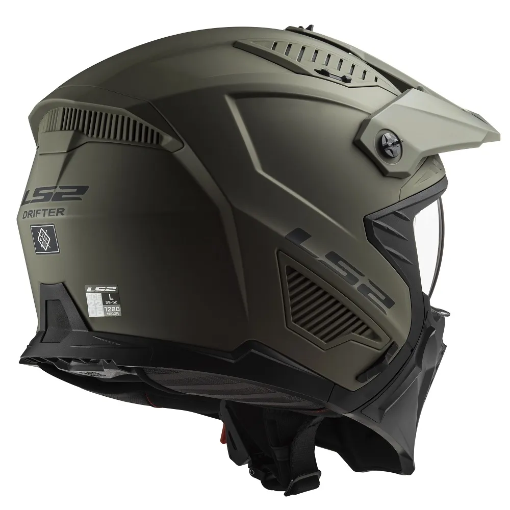 LS2 OF606 Drifter Plain Helmet - Matt Sand