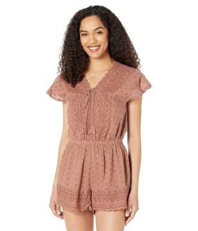 Lucky Brand Eyelet Romper Women's