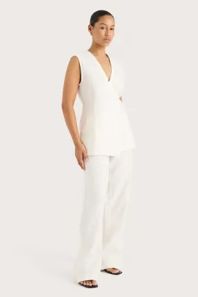 Lulea Wrap Vest White