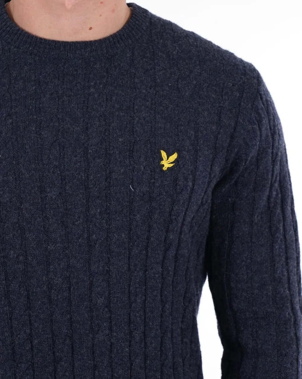 Lyle And Scott Cable Jumper Navy