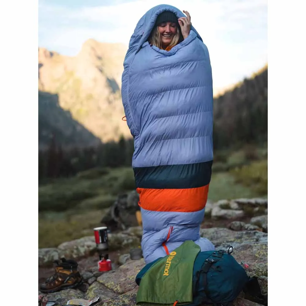 Marmot Women's Teton 15° Sleeping Bag - Paisley Purple/Arctic Navy