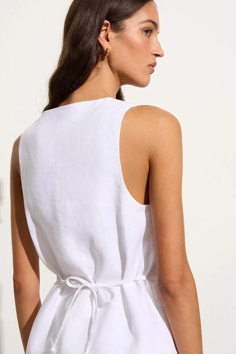 Maya Vest White - Final Sale