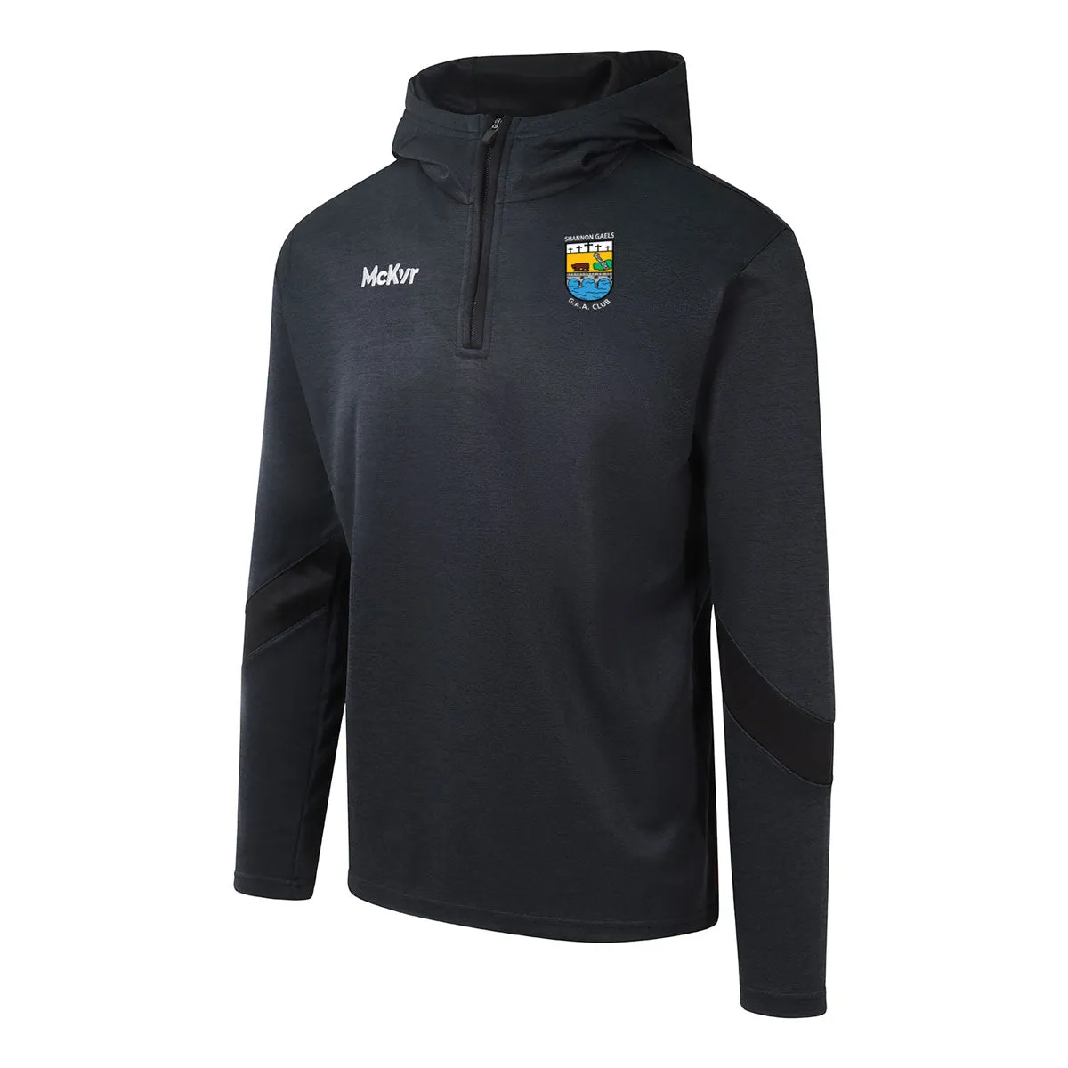 Mc Keever Shannon Gaels GAA Core 22 1/4 Zip Hoodie - Youth - Black