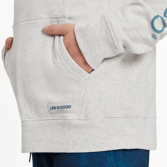 Men's Retro Palms Sun Simply True Fleece Hoodie