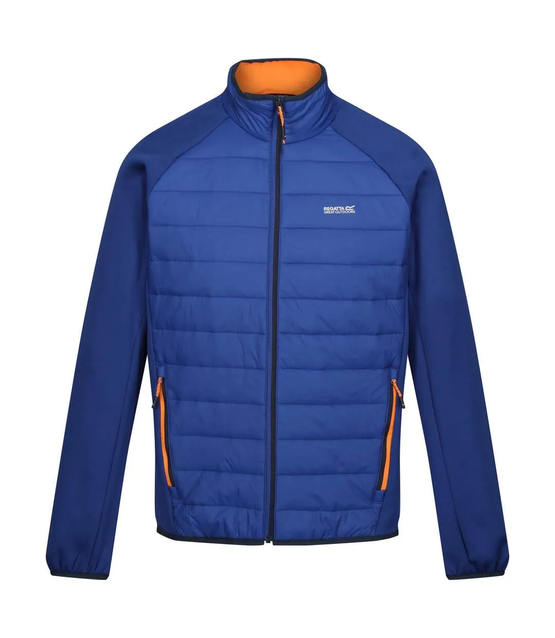 Mens clumber iv full zip hybrid jacket new royal/persimmon Regatta