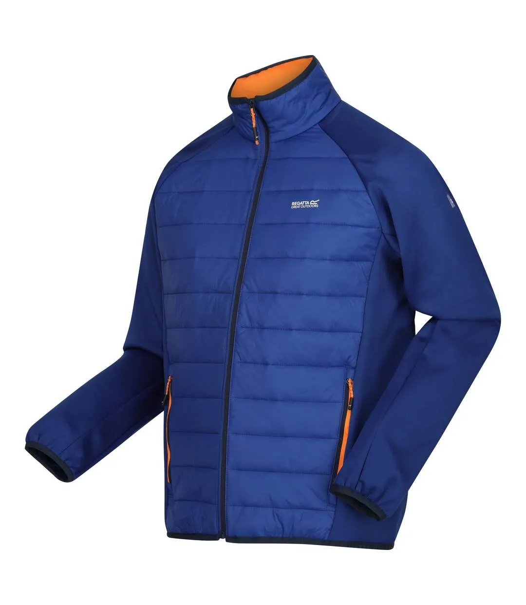 Mens clumber iv full zip hybrid jacket new royal/persimmon Regatta