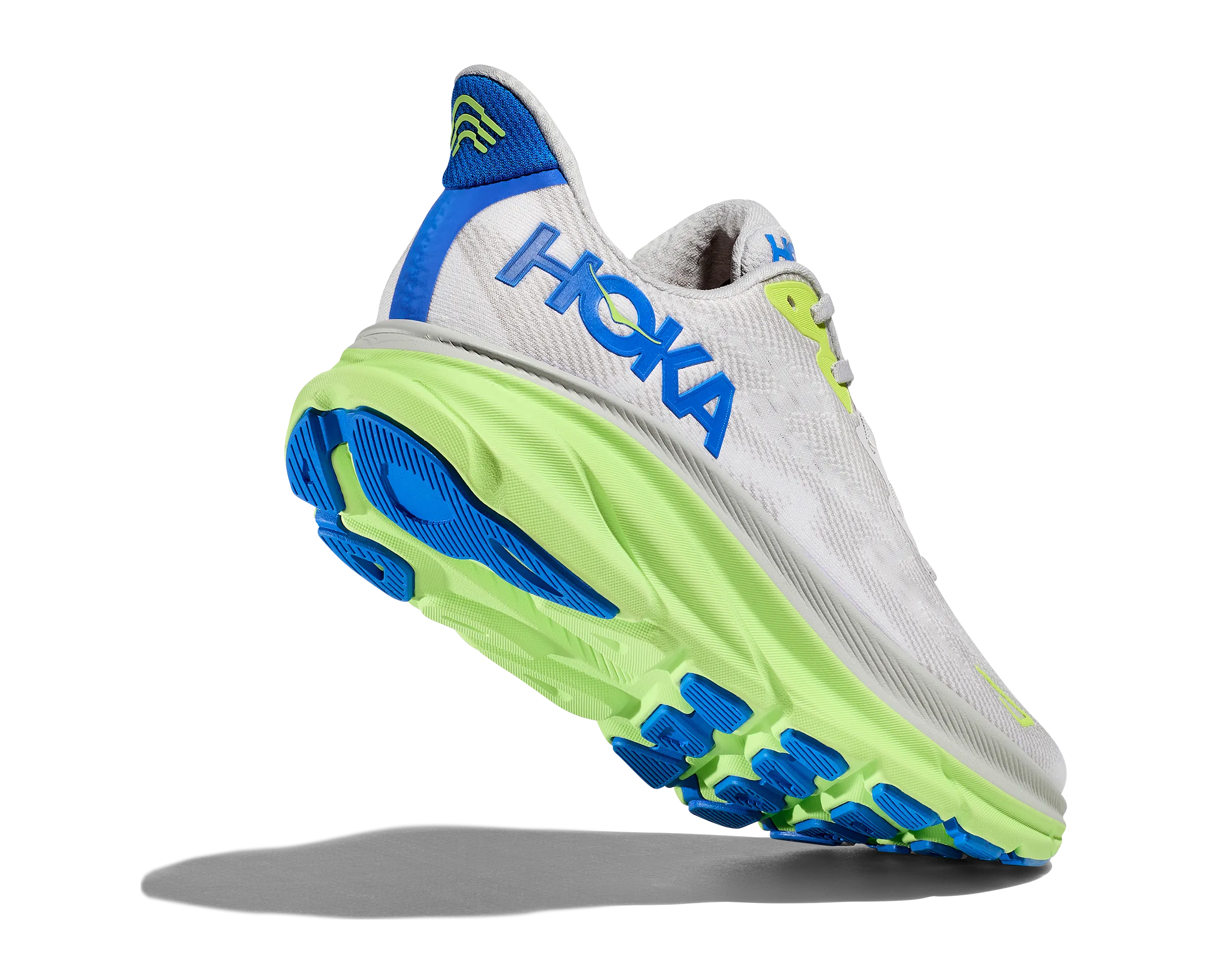 Men's Hoka Clifton 9 Color: Stardust / Cobalt