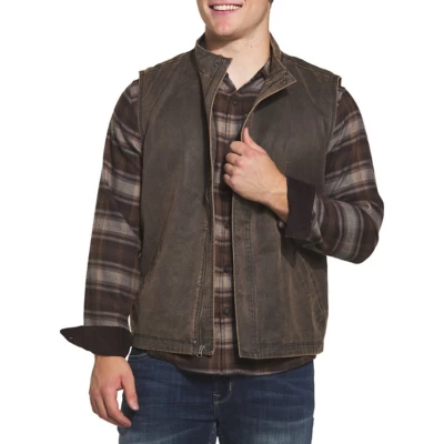 Men's North River Cotton Suede Full Zip Vest