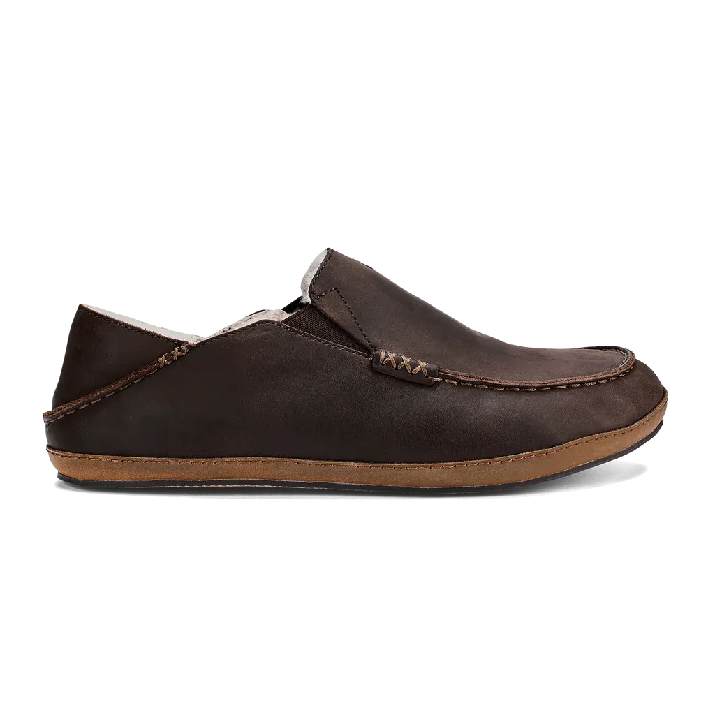 Men's Olukai Moloa Slipper Color: Dark Wood