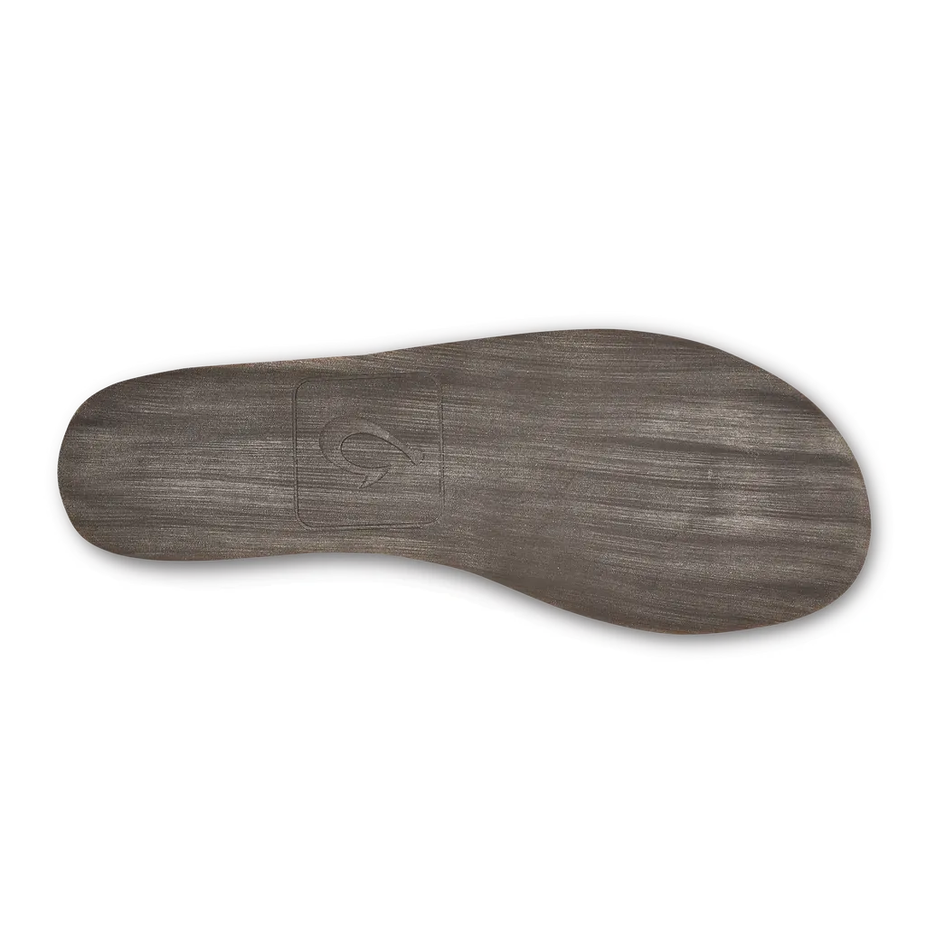 Men's Olukai Moloa Slipper Color: Dark Wood