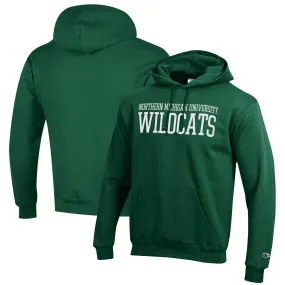 Men's Champion Green Northern Michigan Wildcats Eco Powerblend Pullover Hoodie