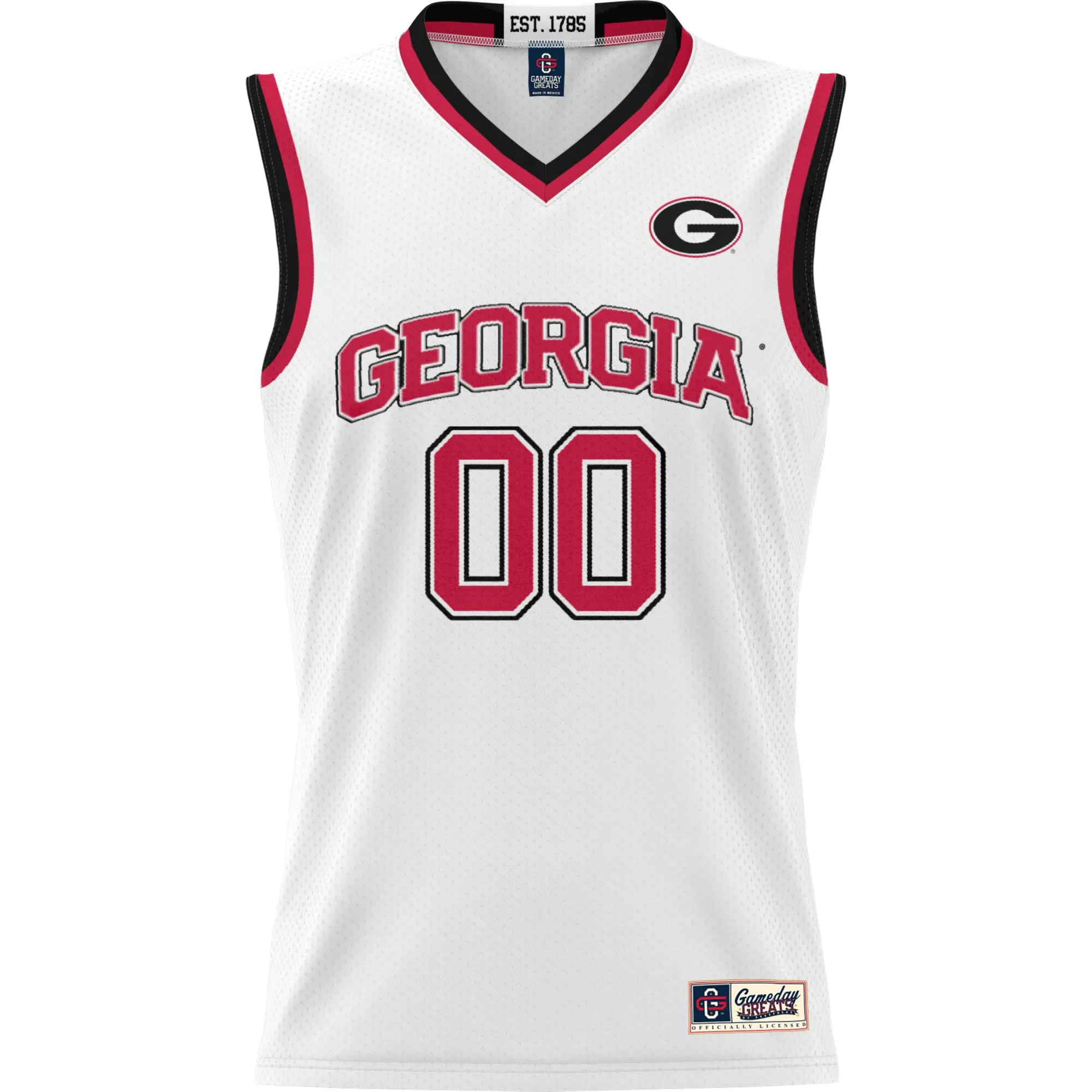 Men's GameDay Greats White Georgia Bulldogs NIL Pick-A-Player Lightweight Basketball Jersey