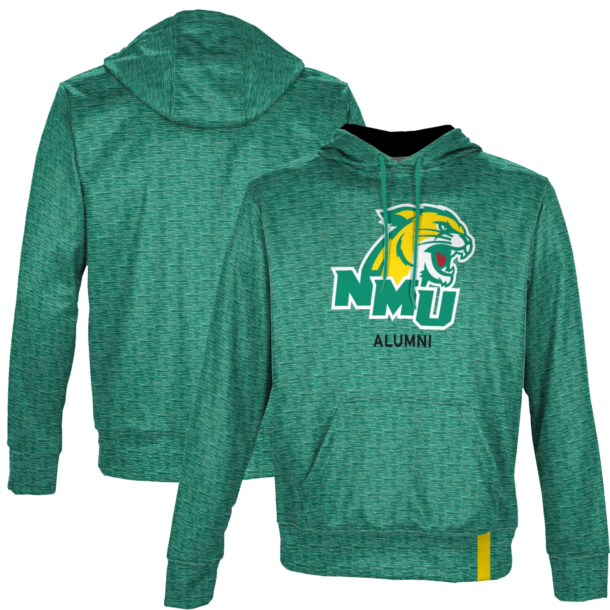 Men's ProSphere Green Northern Michigan Wildcats Alumni Name Drop Pullover Hoodie