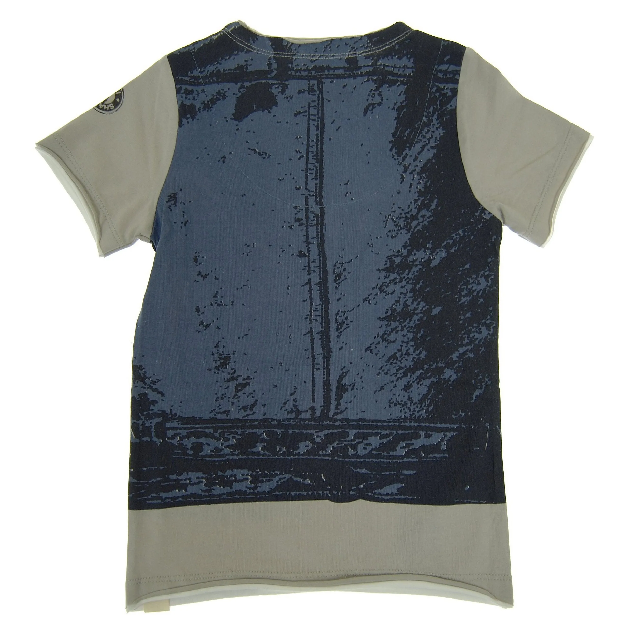 Midnight Blue Leather Vest T-Shirt by: Mini Shatsu