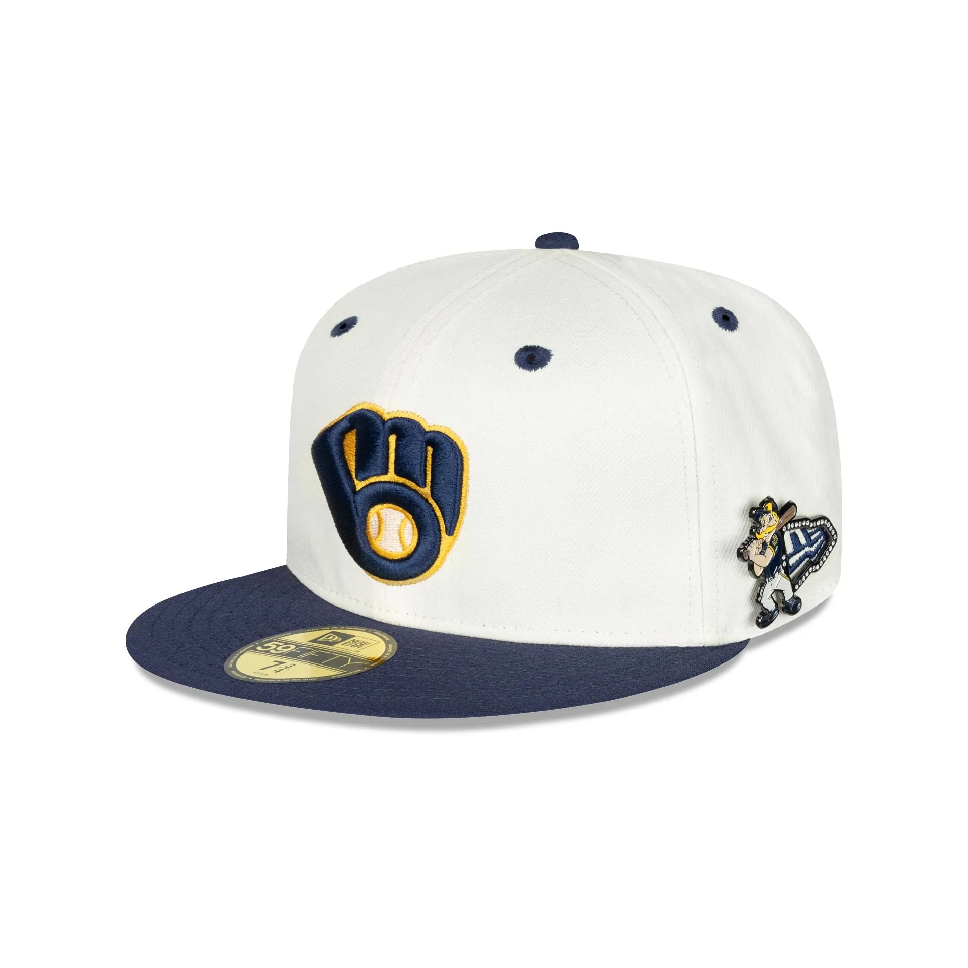 Milwaukee Brewers Mascot Pin 59FIFTY Fitted Hat