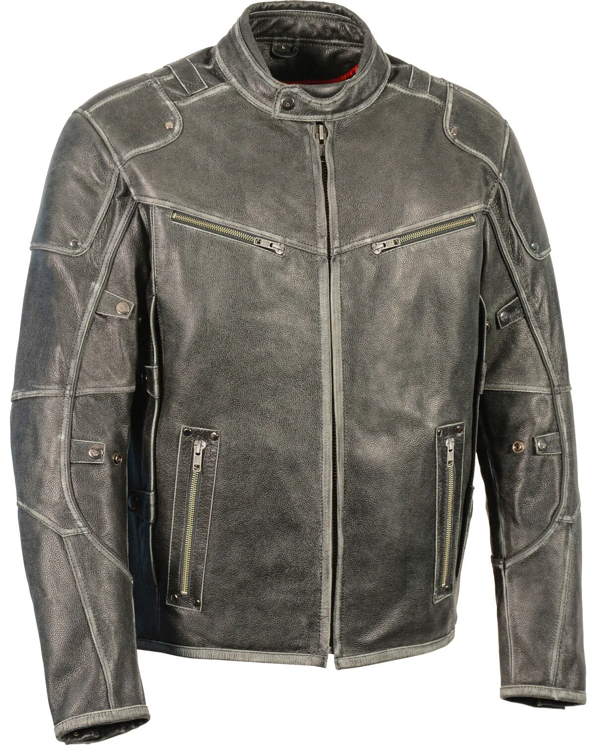 Milwaukee Leather Men's Vintage Distressed Triple Vented Jacket - 4X