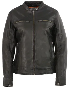 Milwaukee Leather Women's Lightweight Triple Stitch Vented Scooter Jacket