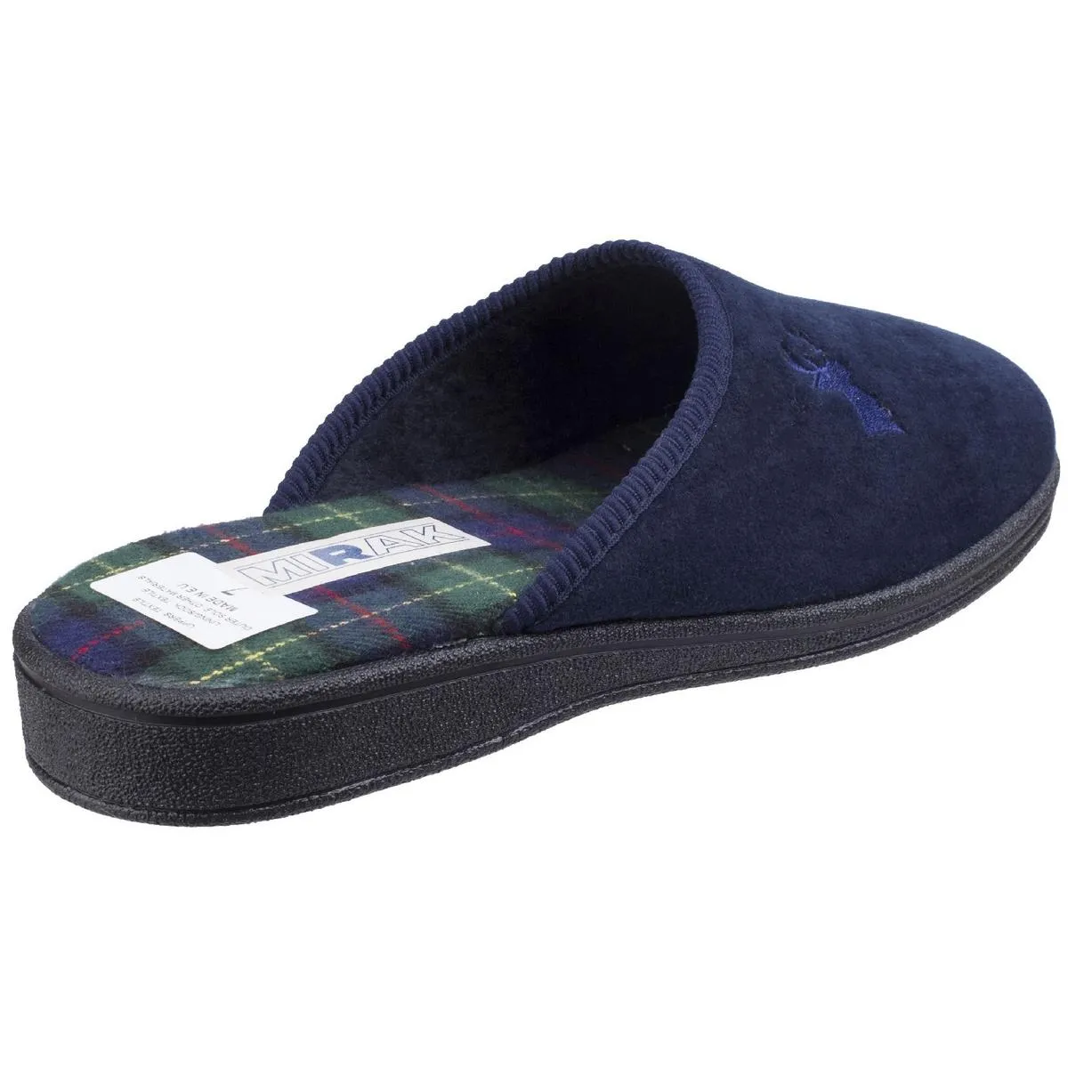 Mirak Buck Mule Slipper Navy