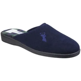 Mirak Buck Mule Slipper Navy