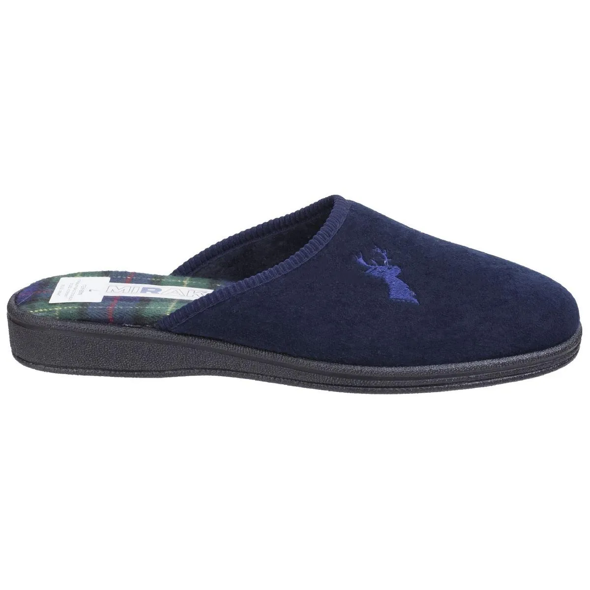 Mirak Buck Mule Slipper Navy