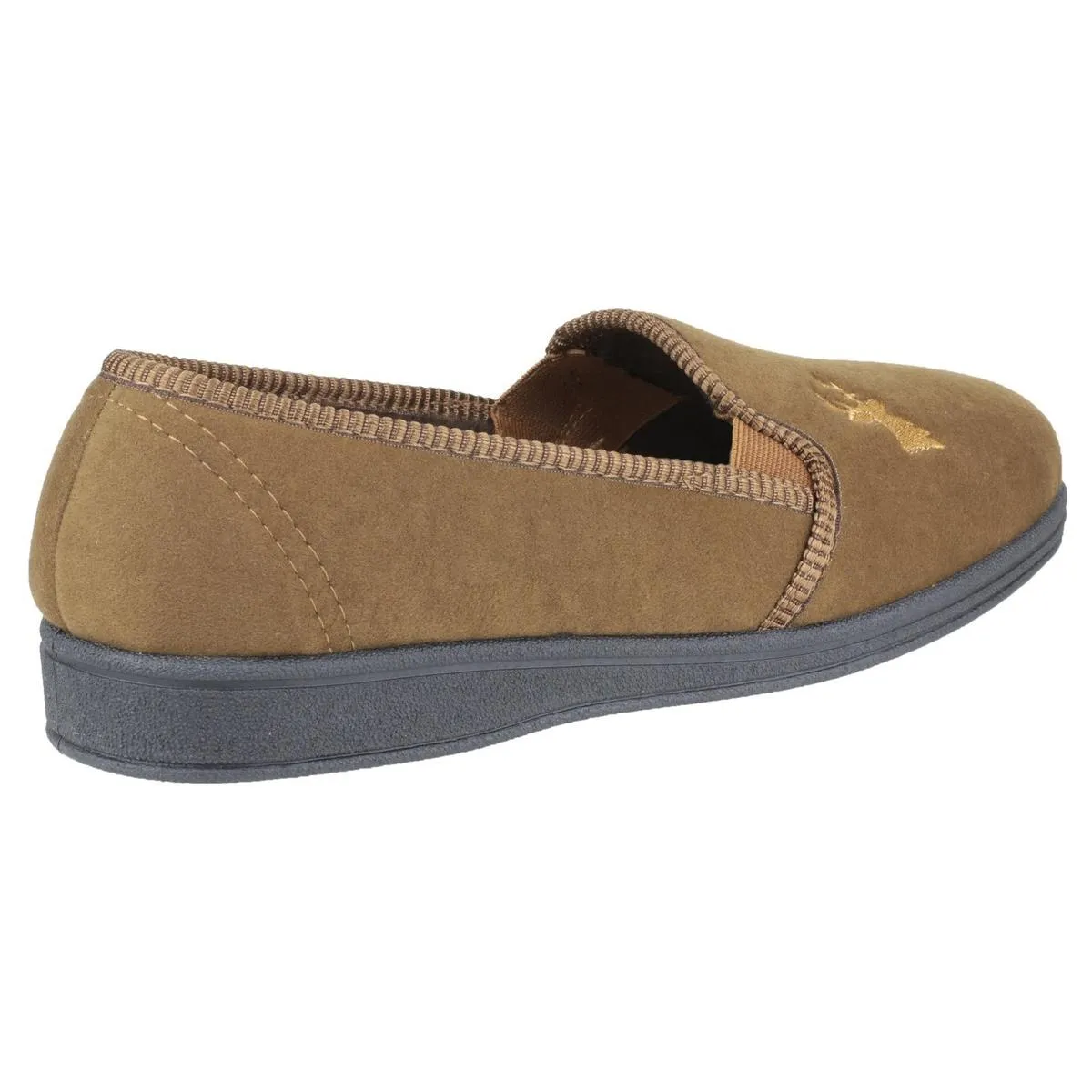 Mirak Stag Slip On Slipper Tan