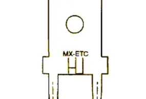 Molex 19705 Uninsulated Male Spade Connector, PCB Tab, 6.35 x 0.81mm Tab Size