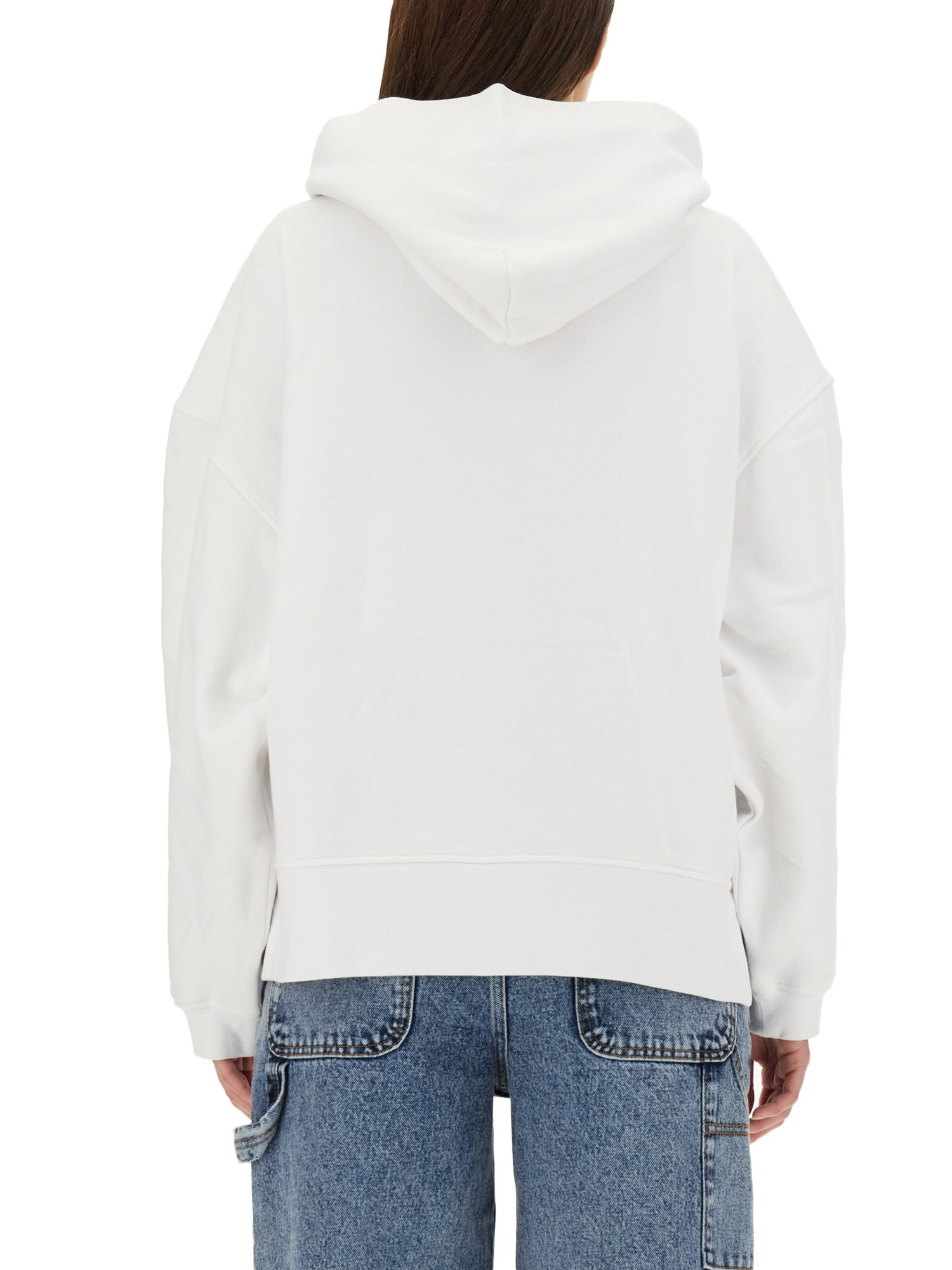 MOSCHINO JEANS    PEACE & LOVE COTTON HOODIE