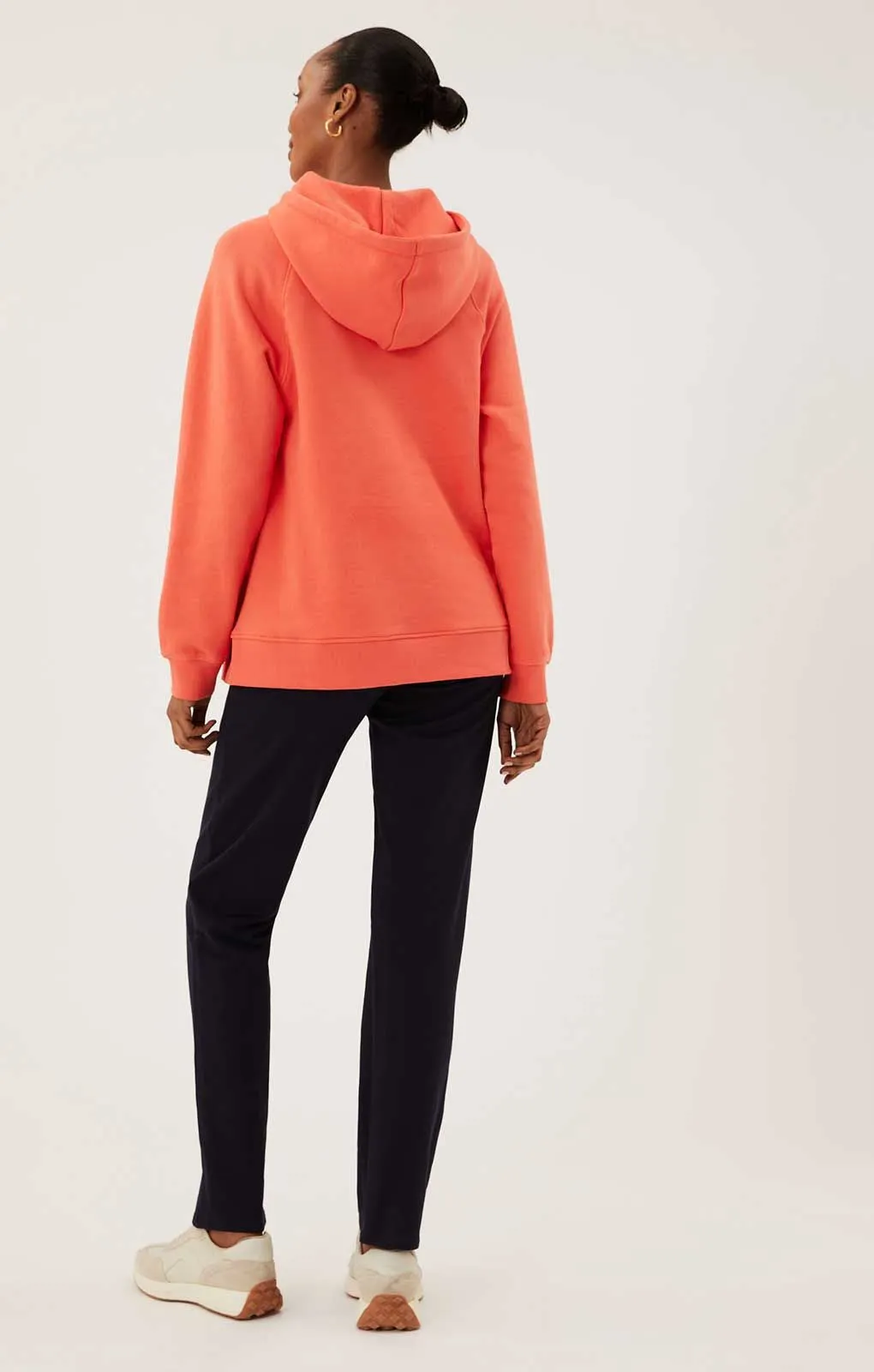 M&S Mango Pure Cotton Long Sleeve Longline Hoodie