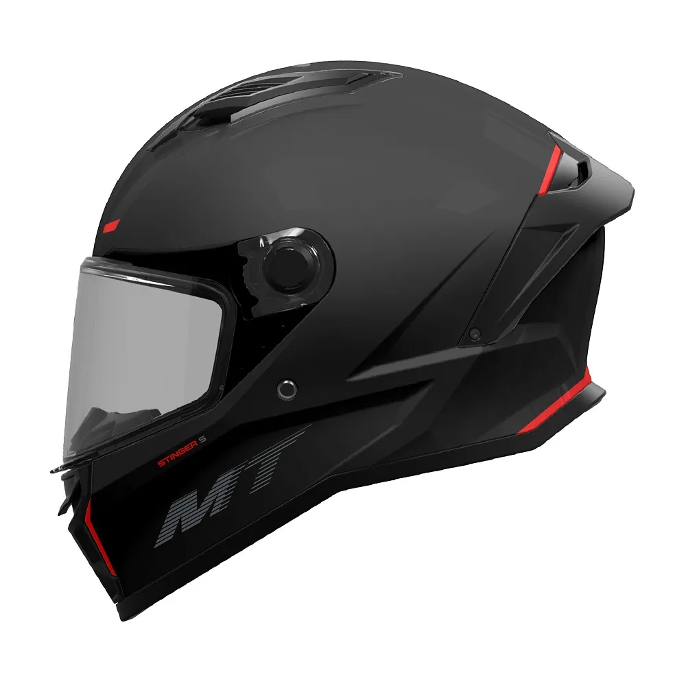 MT Stinger 2 Plain Helmet - Matt Black