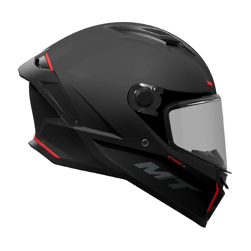 MT Stinger 2 Plain Helmet - Matt Black