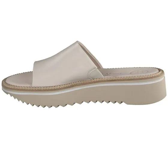 Mules de mujer con plataforma y plantilla súper suave paul green city 7914-00 beige