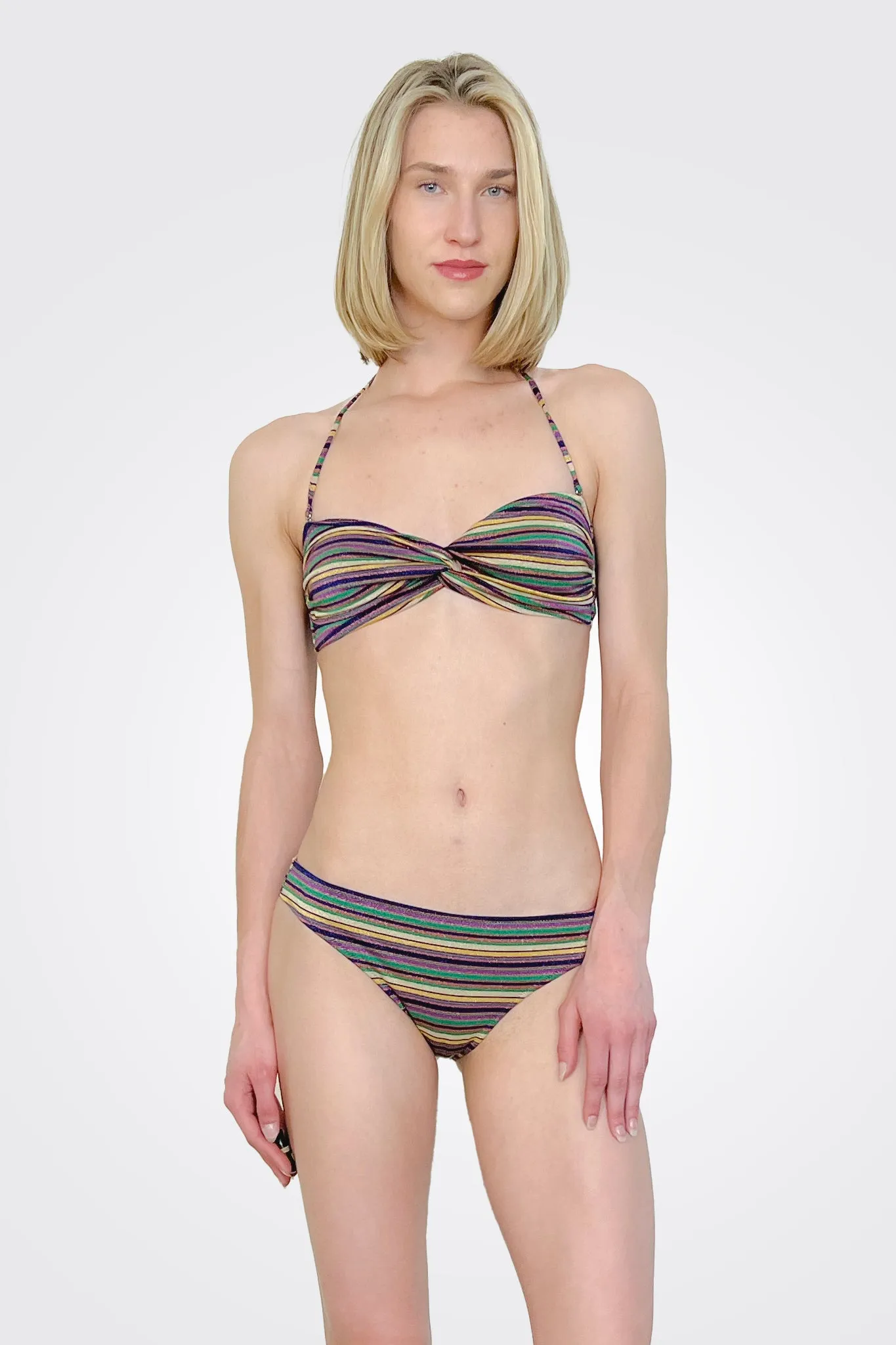 Napoli Bikini Bandeau - Multicolor Verde