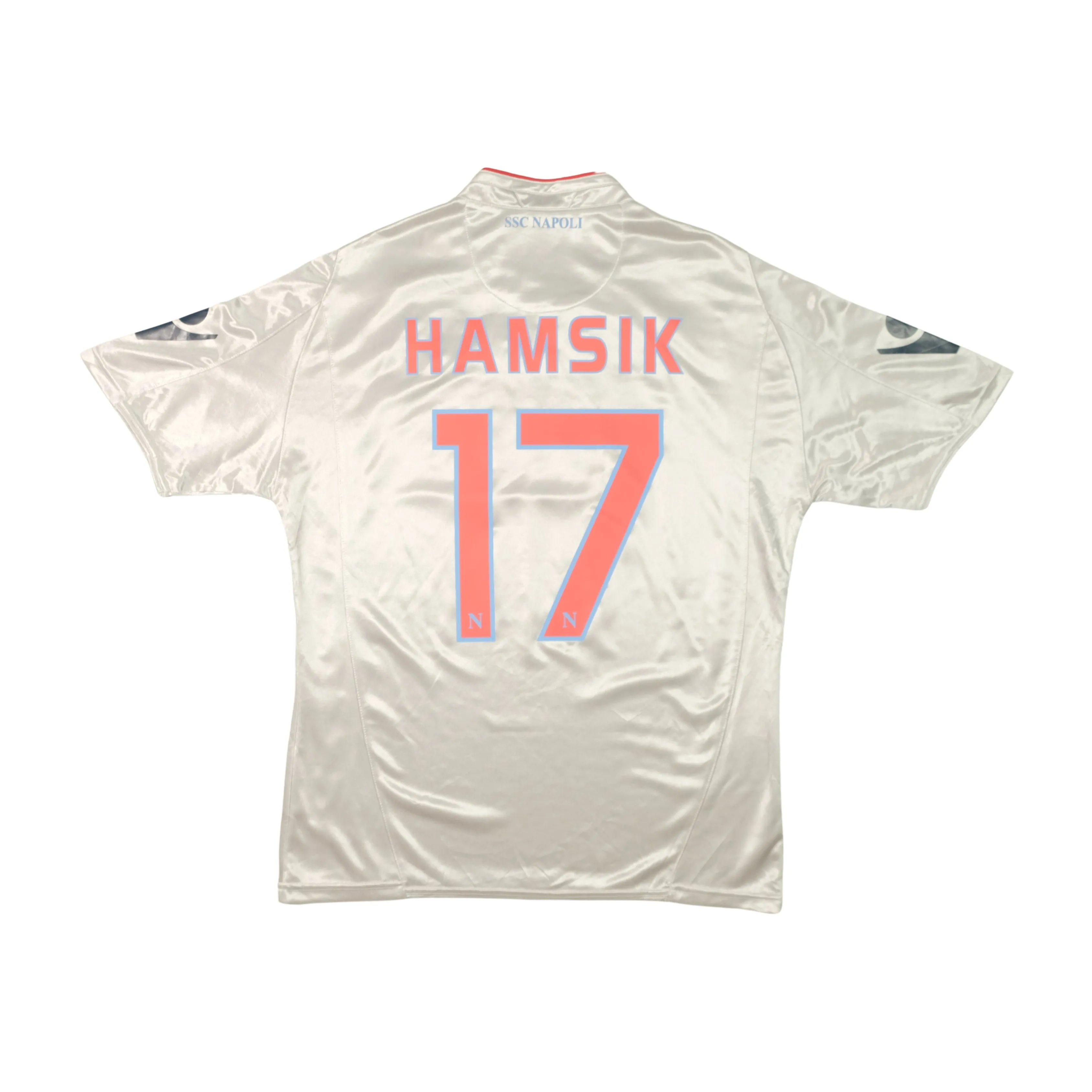 Napoli Italy Hamsik 2009/2010 Macron Away Football Shirt Medium